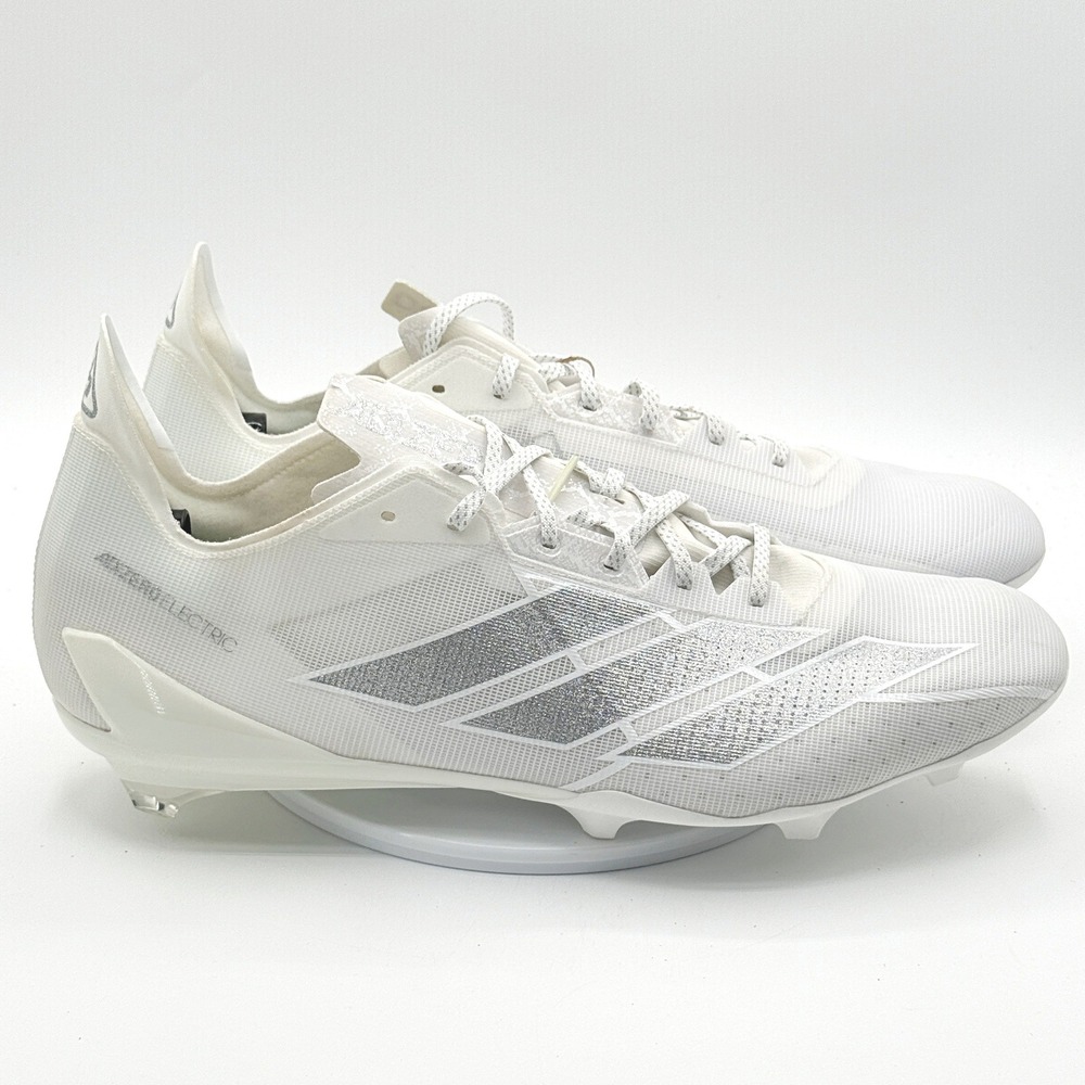 Adidas Adizero Electric 2 Football Cleats / Size 18 Mens / White Silver IE6286